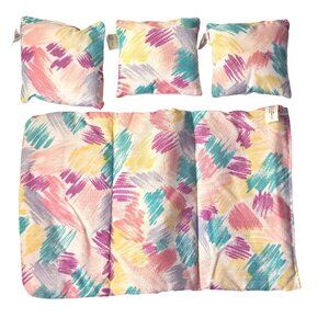 Vintage Barbie Living Pretty Sweet Roses Pink Furniture Couch Sofa Bed Cushions